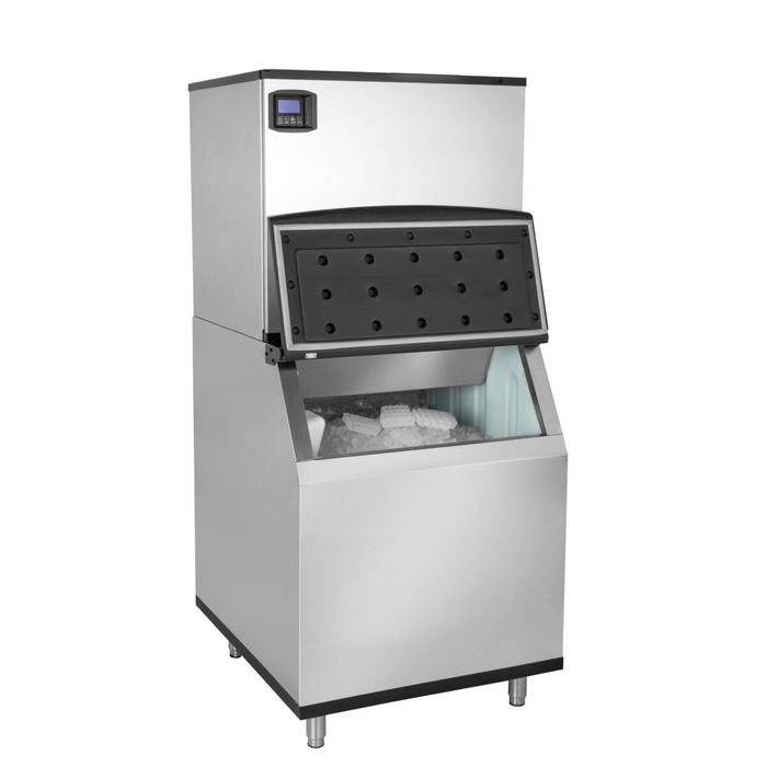 Intelligent Series Modular Ice Machine, 1000 lbs - 580 lbs Storage Bin, in Stainless Steel