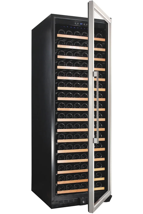 Smith & Hanks 166 Bottle Single Zone Wine Cooler, Stainless Steel Door Trim