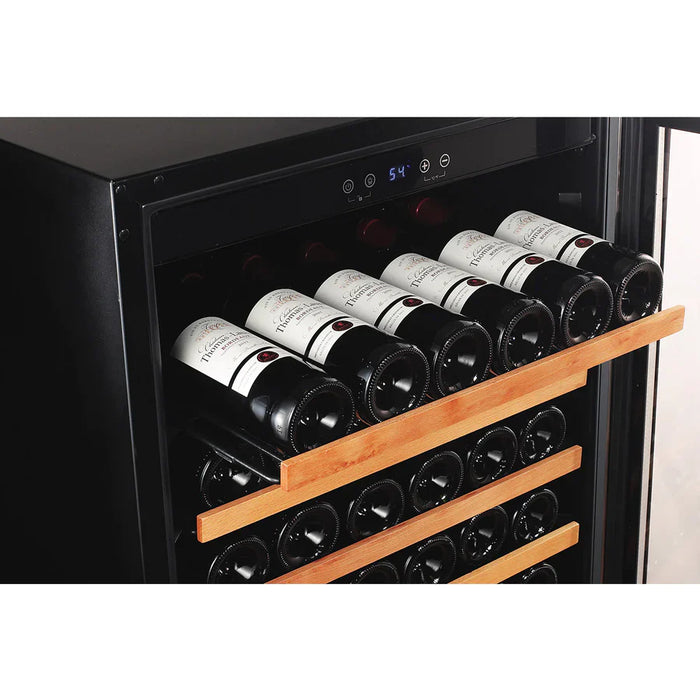 Smith & Hanks 166 Bottle Single Zone Wine Cooler, Stainless Steel Door Trim