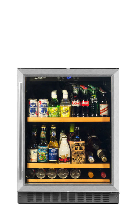 Smith & Hanks 178 Can Beverage Cooler, Stainless Steel Door Trim