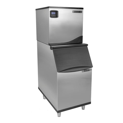 Maxx Ice Intelligent Series Modular Ice Machine, 22"W, 373 lbs w/310 lb Storage Bin, Stainless Steel