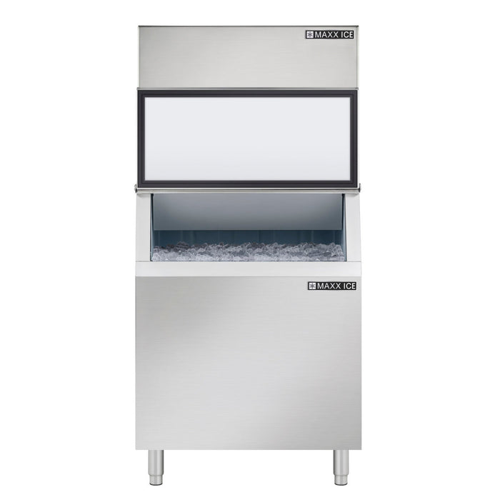 Modular Ice Machine, 30"W, 1000 lbs and 580 lbs Storage Bin, in Stainless Steel