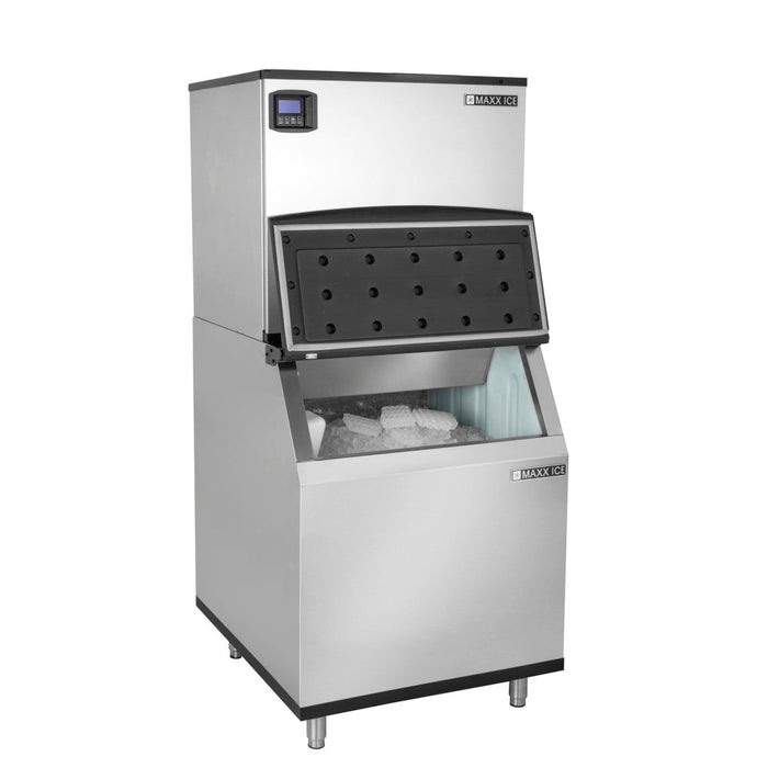 Maxx Ice Intelligent Series Modular Ice Machine, 30"W, 521 lbs w/580 lb Storage Bin, Stainless Steel