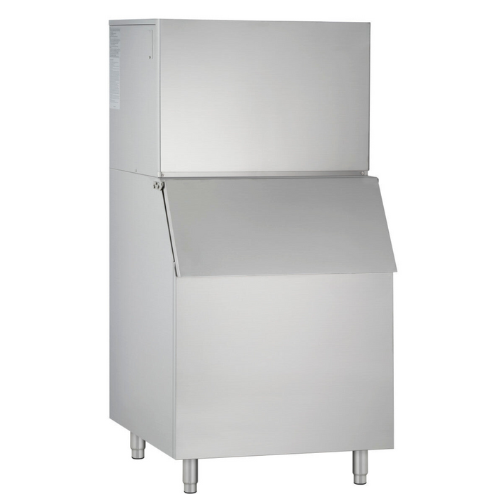 Modular Ice Machine, 30"W, 460 lbs w/400 lb Storage Bin, in Stainless Steel