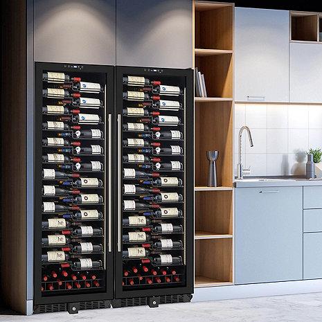 VinoView 310-Bottle Double Wine Cellar