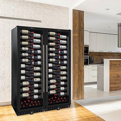 VinoView 310-Bottle Double Wine Cellar