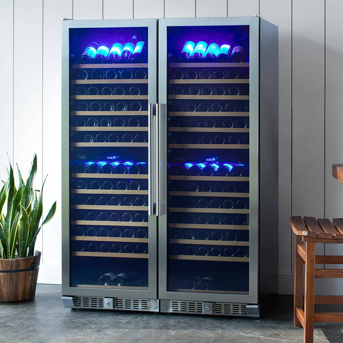 1200 Double Wine Cooler 332 Btl 2-Zone #19303