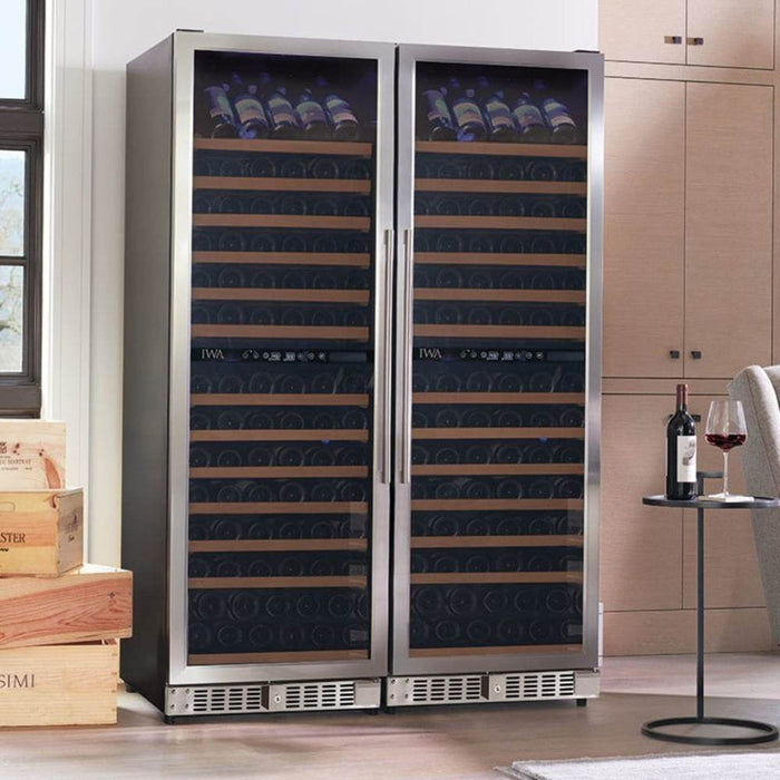 1200 Double Wine Cooler 332 Btl 2-Zone #19303