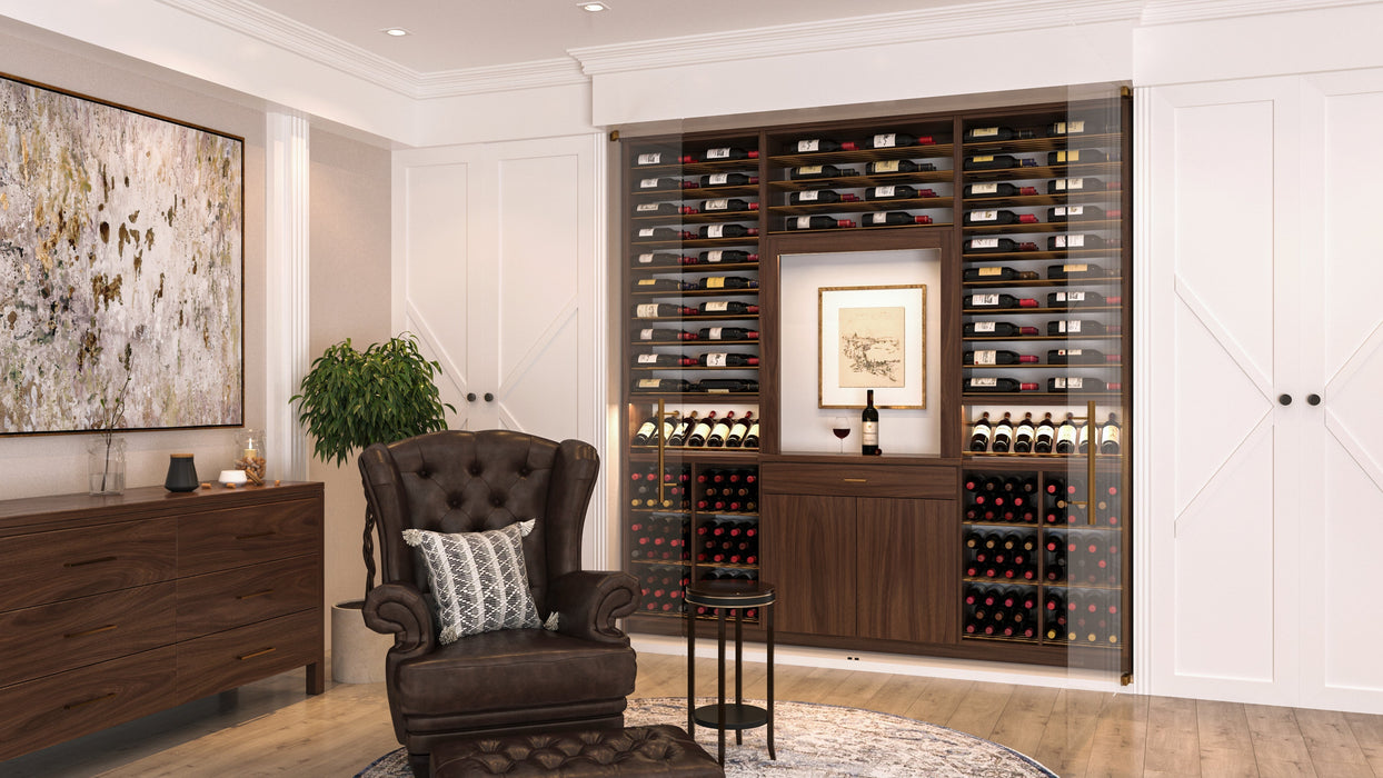 290-Bottle Parallel Wine Display