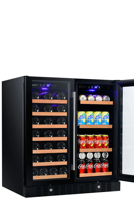 Smith & Hanks Wine & Beverage Cooler, Smoked Black Glass Door