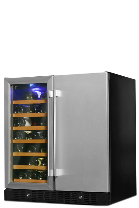 Smith & Hanks Wine and Beverage Cooler, Stainless Steel Door Trim