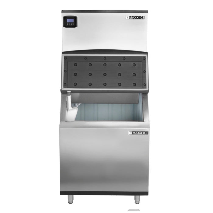 Maxx Ice Intelligent Series Modular Ice Machine, 30"W, 513 lbs w/580 lb Storage Bin, Stainless Steel