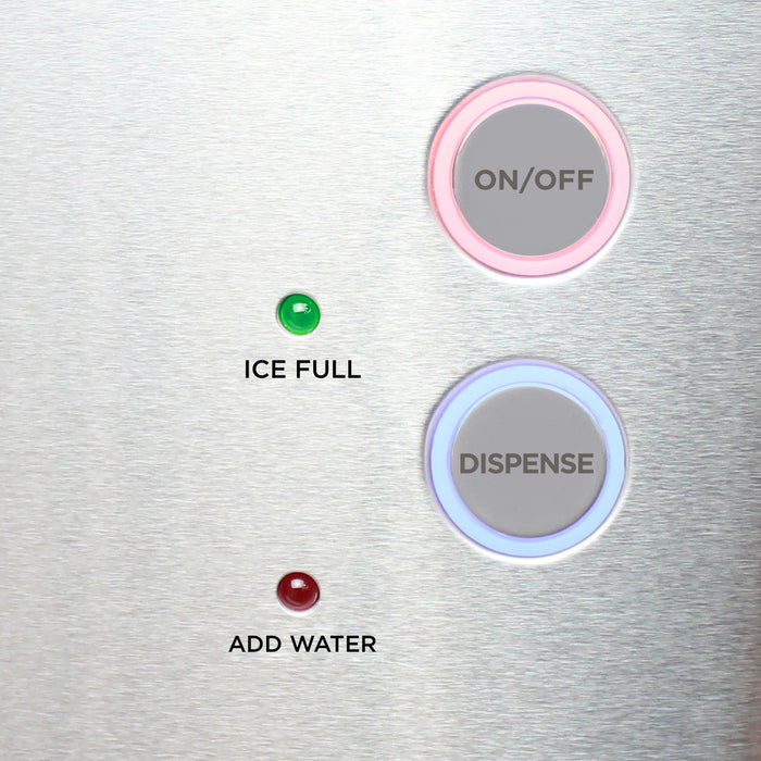Maxx Ice Countertop Nugget Ice Dispenser, 33 lbs, in Stainless Steel