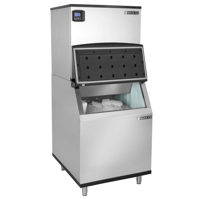 Maxx Ice Intelligent Series Modular Ice Machine, 30"W, 1000 lbs, Half Dice Cubes, in Stainless Steel