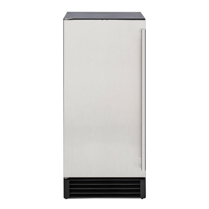 Maxx Ice Premium Indoor Self-Contained Ice Machine, 15"W, 65 lbs, Energy Star, in Stainless Steel