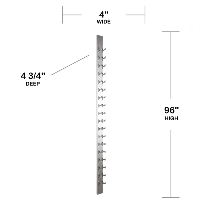 18-Bottle Classic Series Wine Rack, 8ft.