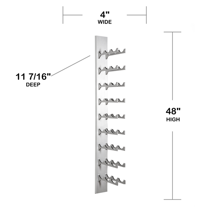 27-Bottle Classic Series Wine Rack, 4ft.