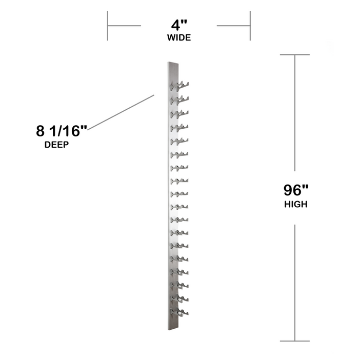 36-Bottle Classic Series Wine Rack, 8ft.