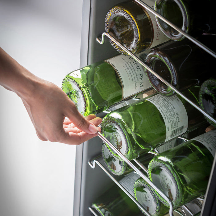 Maxx Ice Indoor Wine Cooler with Glass Door, 3 cu. ft., in Stainless Steel