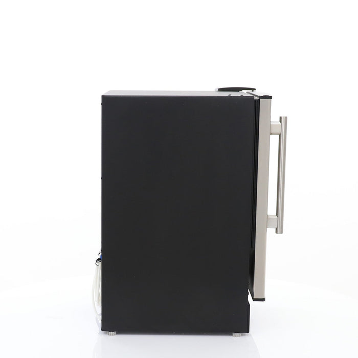 Maxx Ice Countertop or Built-In Ice Maker, 15 lbs, Crescent Cube, Black w/Stainless Steel Door