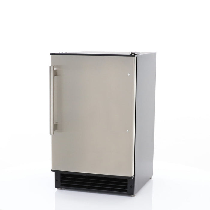 Maxx Ice Countertop or Built-In Ice Maker, 15 lbs, Crescent Cube, Black w/Stainless Steel Door
