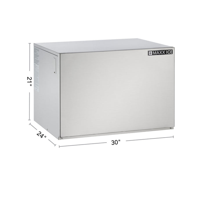 Maxx Ice Modular Ice Machine, 30"W, 602 lbs, Full Dice Cubes, in Stainless Steel - Bin Not Included