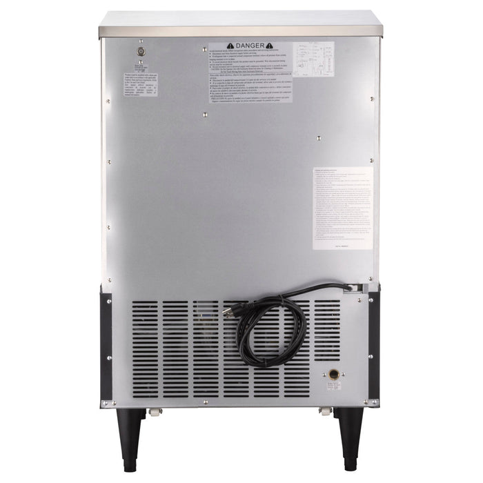 Intelligent Series Self-Contained Ice Machine, 200 lbs, in Stainless Steel/Black Trim