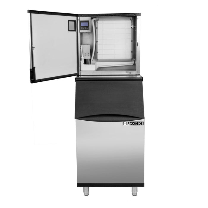 Maxx Ice Intelligent Series Modular Ice Machine, 22"W, 373 lbs, Energy Star, in Stainless Steel