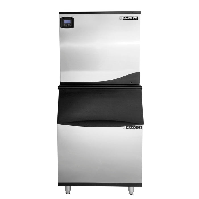 Maxx Ice Intelligent Series Modular Ice Machine, 30"W, 513 lbs w/470 lb Storage Bin, Stainless Steel